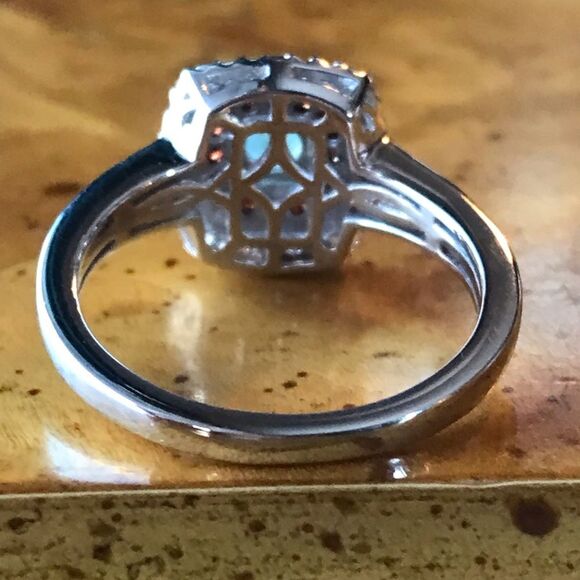 Natural Grandidierite Sterling Silver Ring Size 8 - Picture 7 of 9